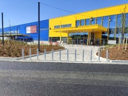 IKEA Tampere, pääsisäänkäynnin pihatyöt