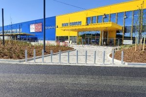 IKEA Tampere, pääsisäänkäynnin pihatyöt