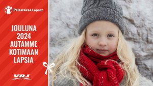 VRJ auttaa jouluna 2024 kotimaan lapsia