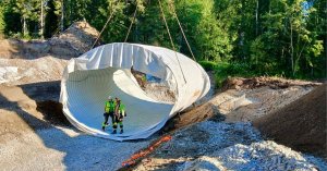 VRJ tekemässä siltatöitä Lapissa 